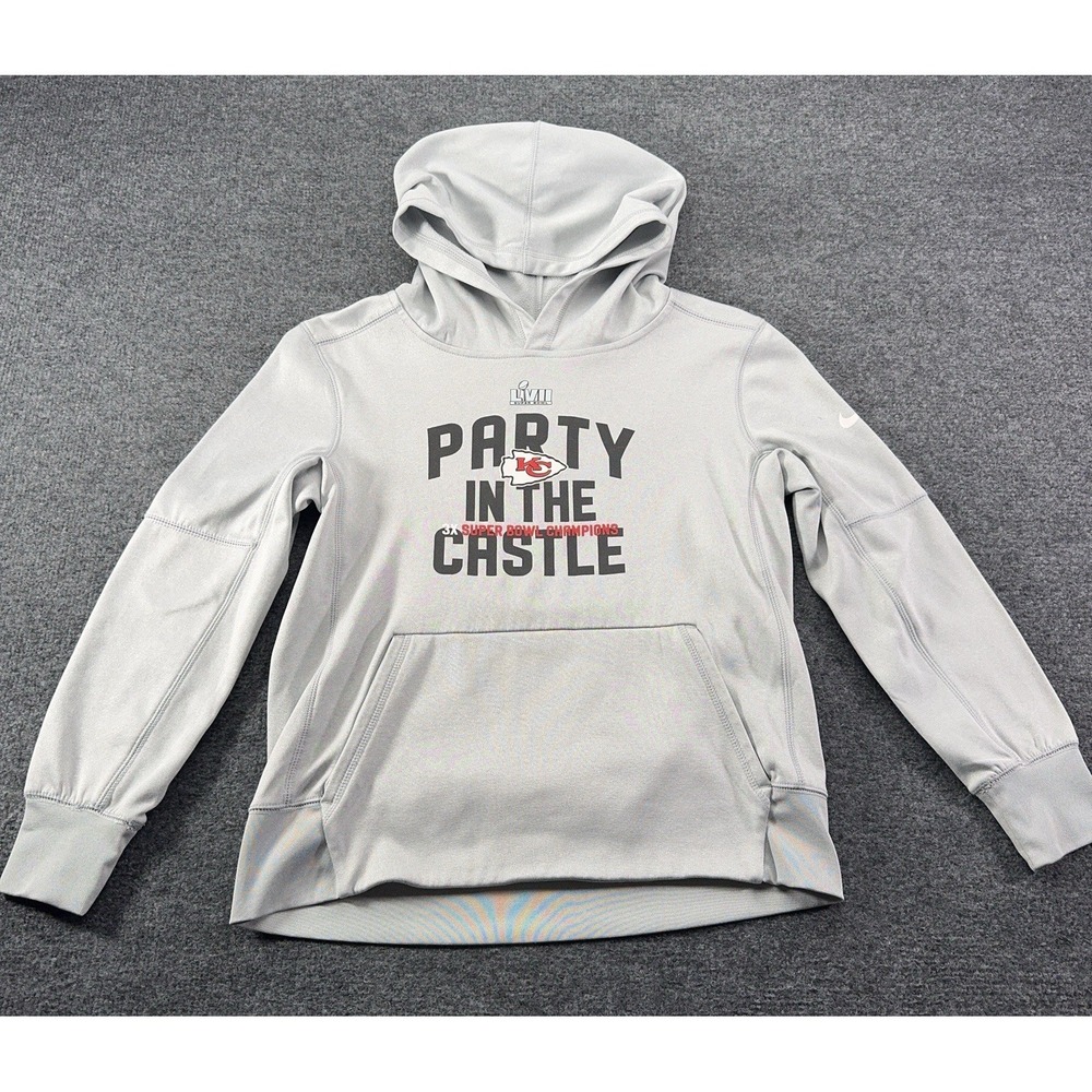 Nike Boy's K.C. Chiefs Party in The Castle Hoodie Youth Medium 10/12 *